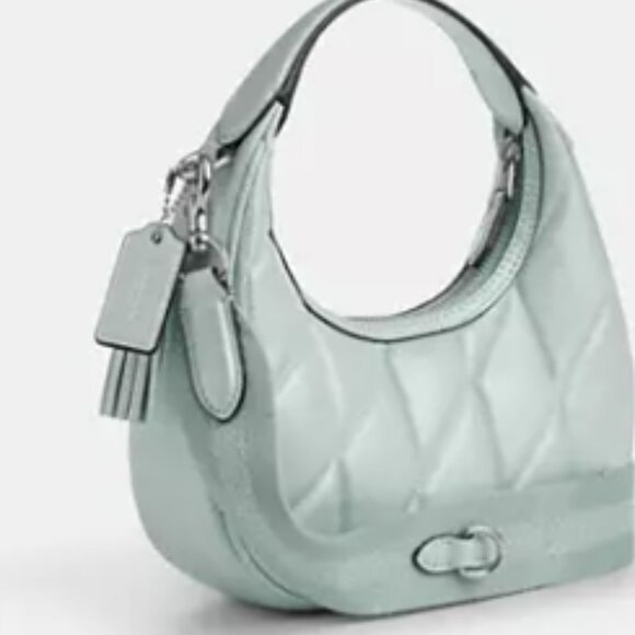 Coach Mint Green NWT Quilted Crossbody Bag - Picture 4 of 5